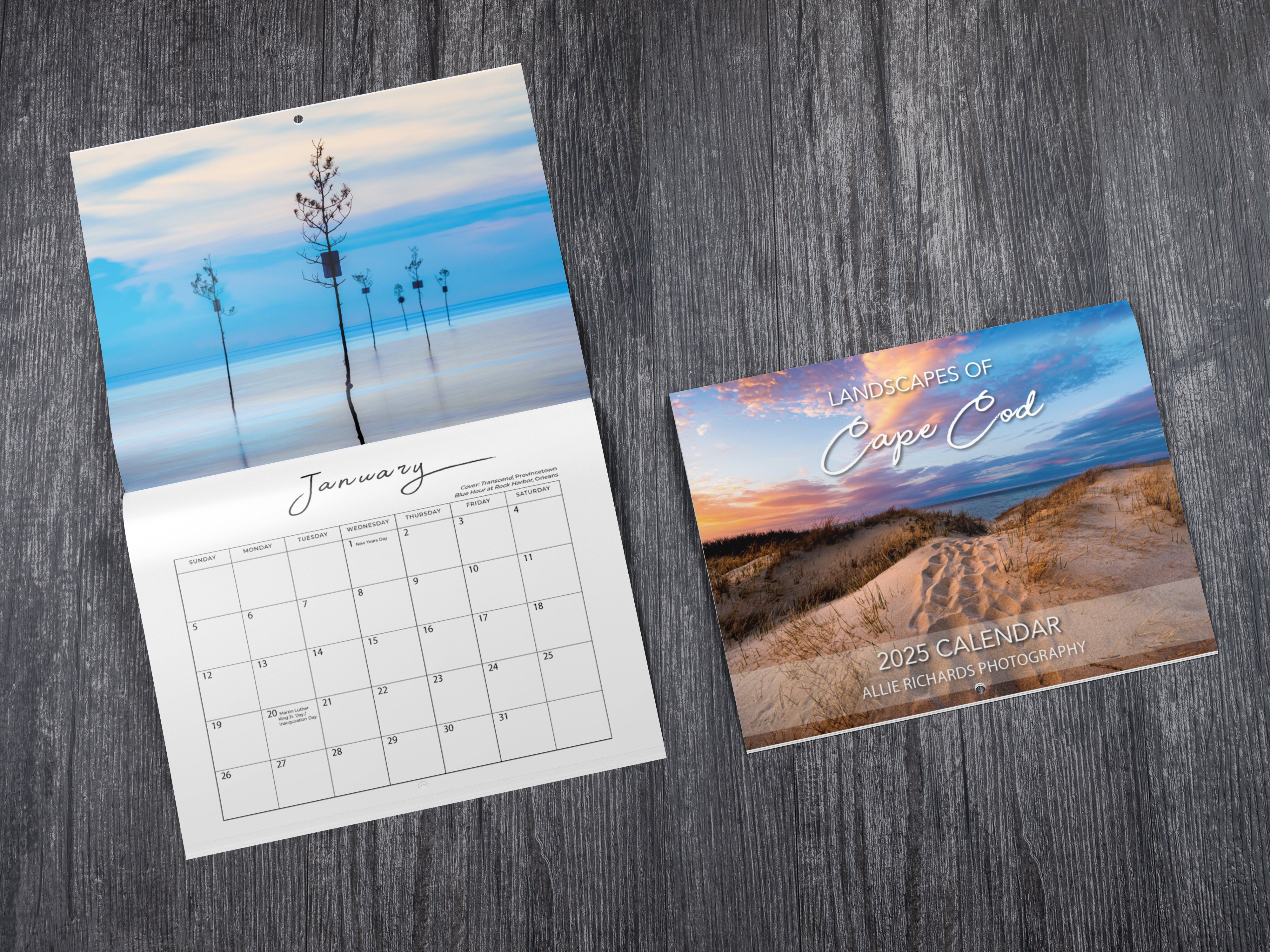 2025 Calendar Landscapes of Cape Cod Allie Richards Photography