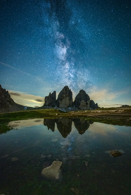 Milky Way over Tre Cime - Allie Richards Photography