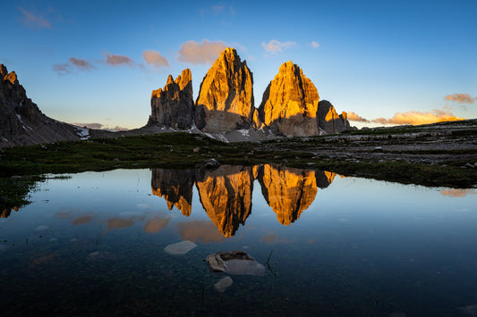 Sunrise on Three Peaks - Allie Richards Photography