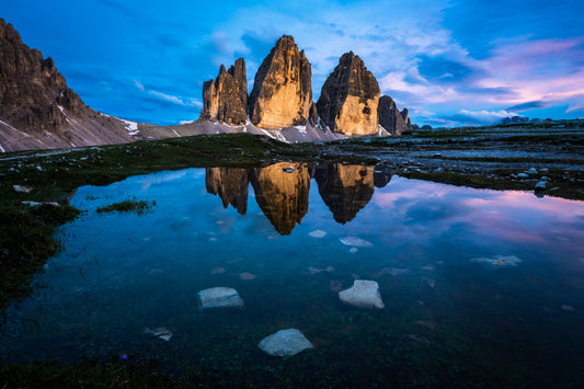 Three Peaks at Blue Hour - Allie Richards Photography