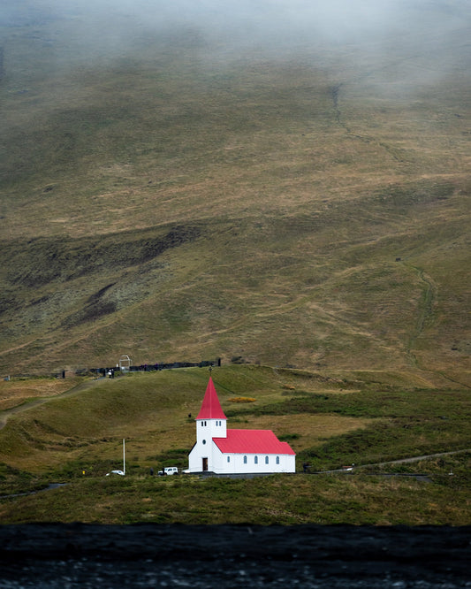 Vik i Myrdal in the Fog - Allie Richards Photography