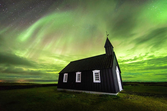 Aurora over Budir - Allie Richards Photography