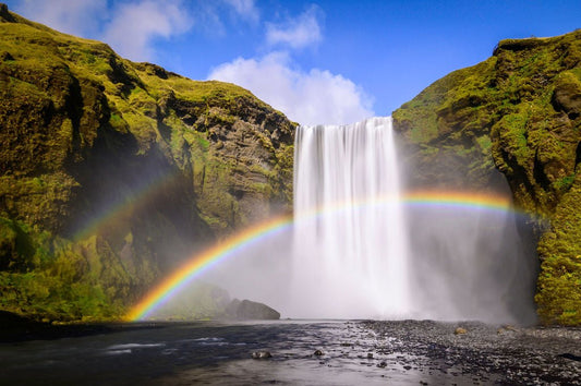 Skogafoss Rainbow - Allie Richards Photography