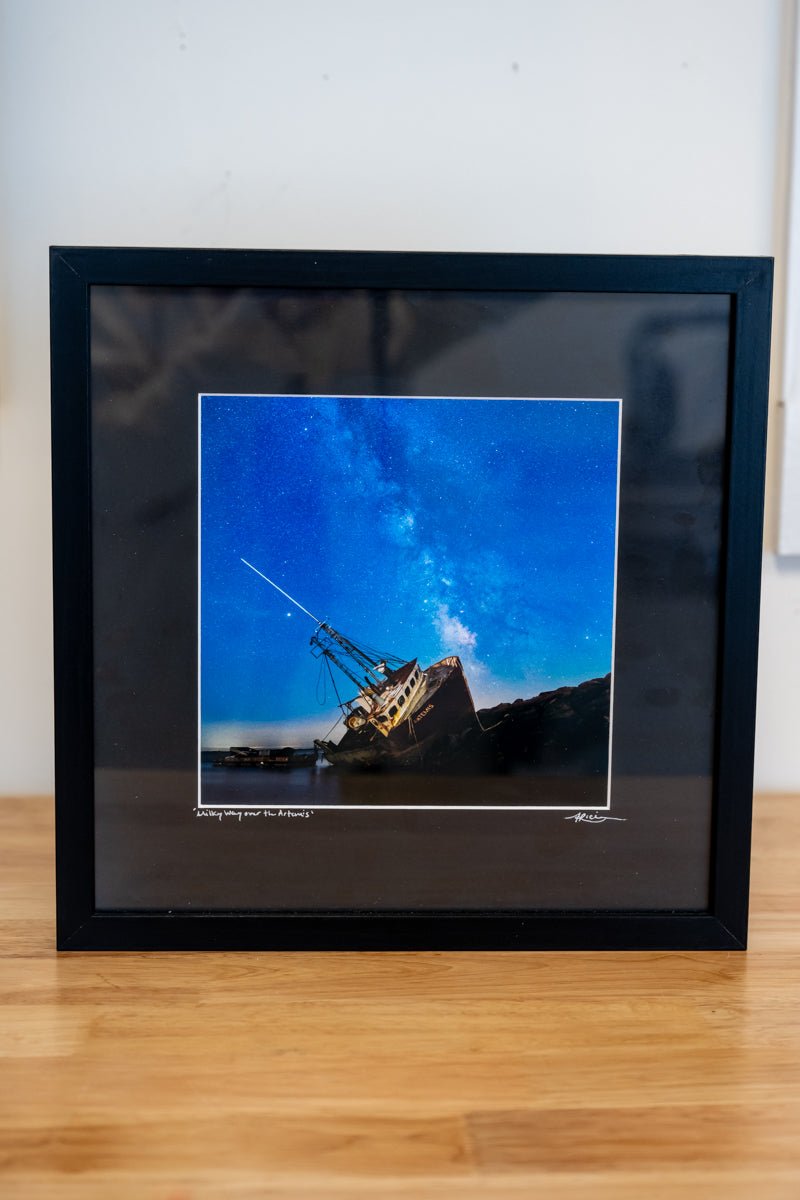 12x12 Framed "Milky Way over the Artemis" - Allie Richards Photography