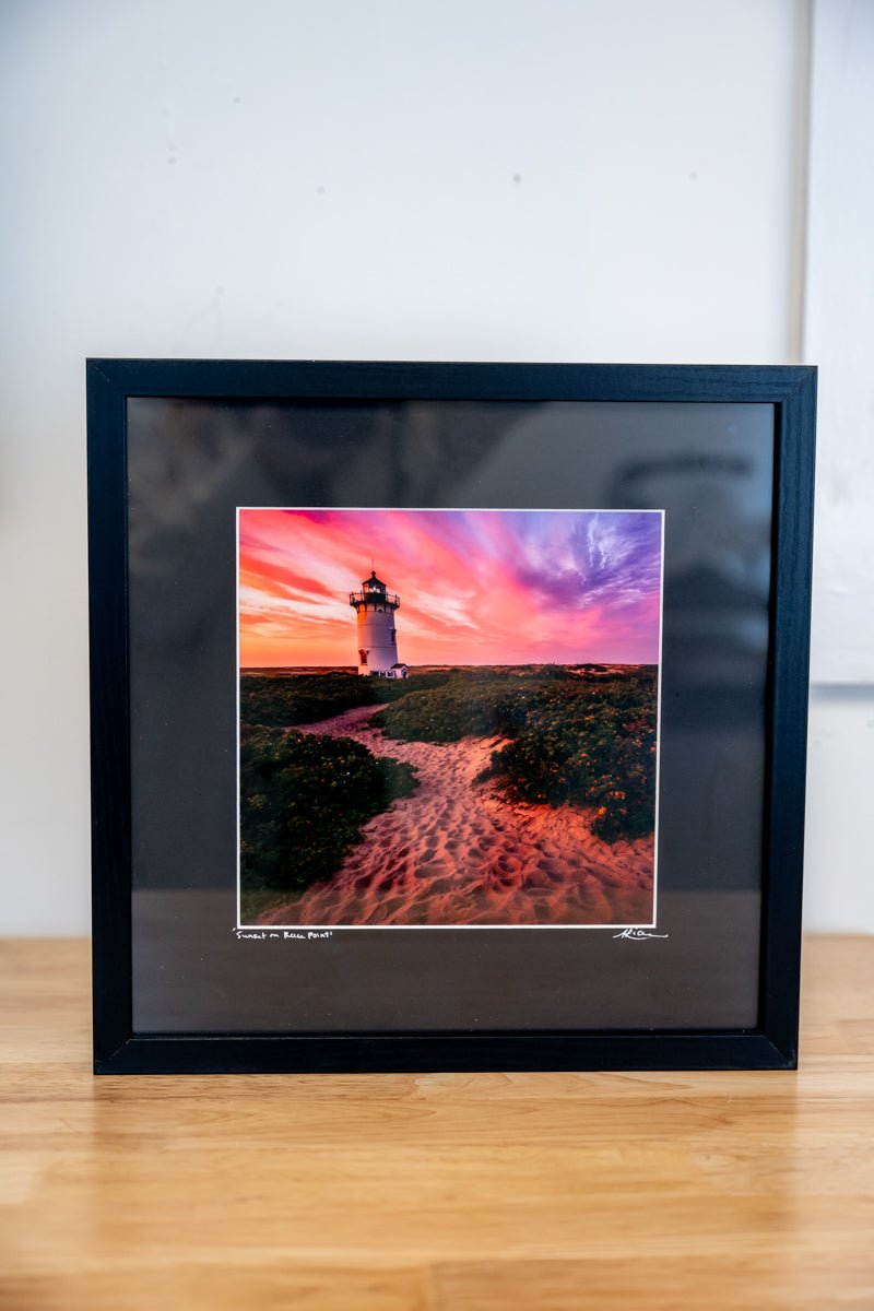 12x12 Framed "Sunset at Race Point" - Allie Richards Photography