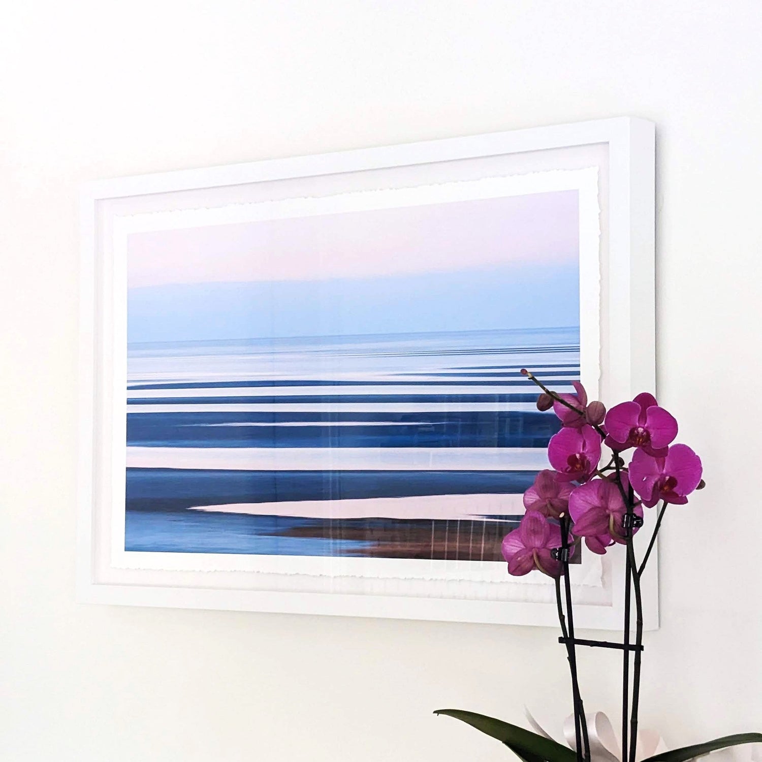 20x30 "BlueHour on the Flats" Float Framed, Deckled Edge - Allie Richards Photography