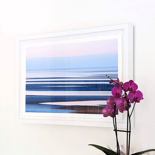 20x30 "BlueHour on the Flats" Float Framed, Deckled Edge - Allie Richards Photography