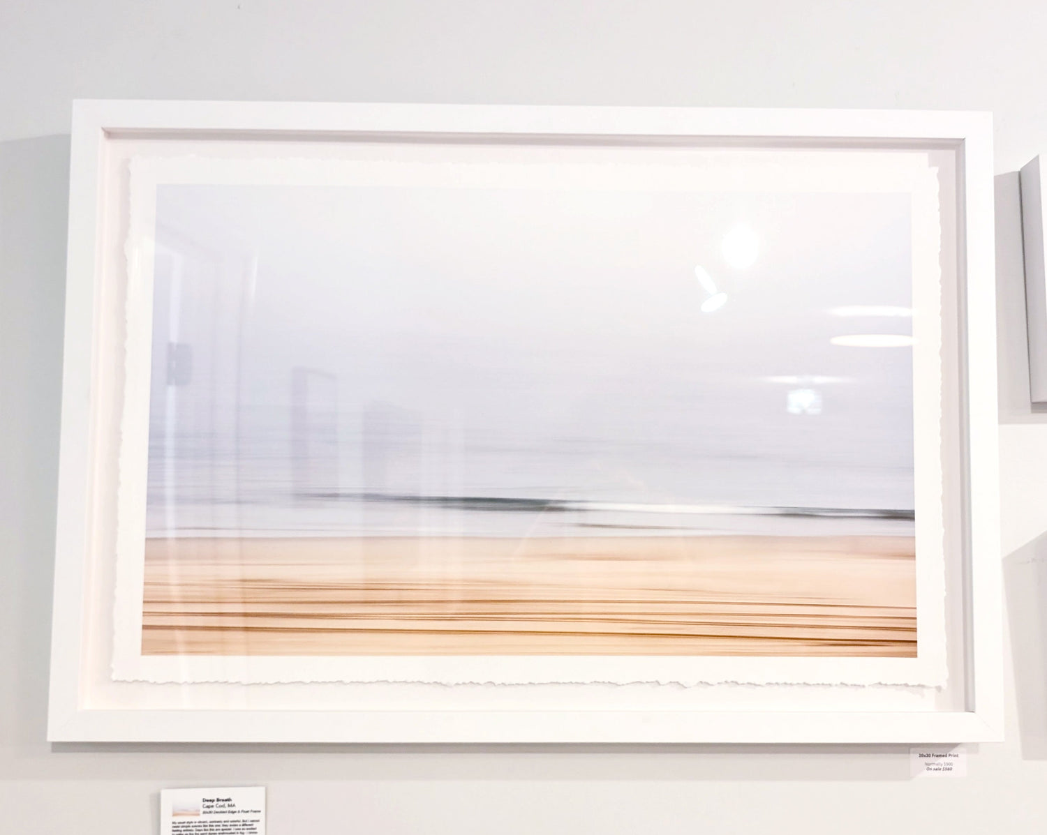 20x30 "Deep Breath" Float Framed, Deckled Edge - Allie Richards Photography