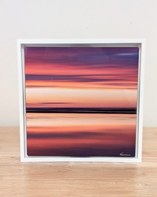 8x8 "Cape Cod Kaleidoscope" Float Framed Metal (in White) - Allie Richards Photography