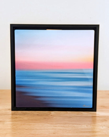 8x8 "Cotton Candy" Float Framed Metal (in Black) - Allie Richards Photography