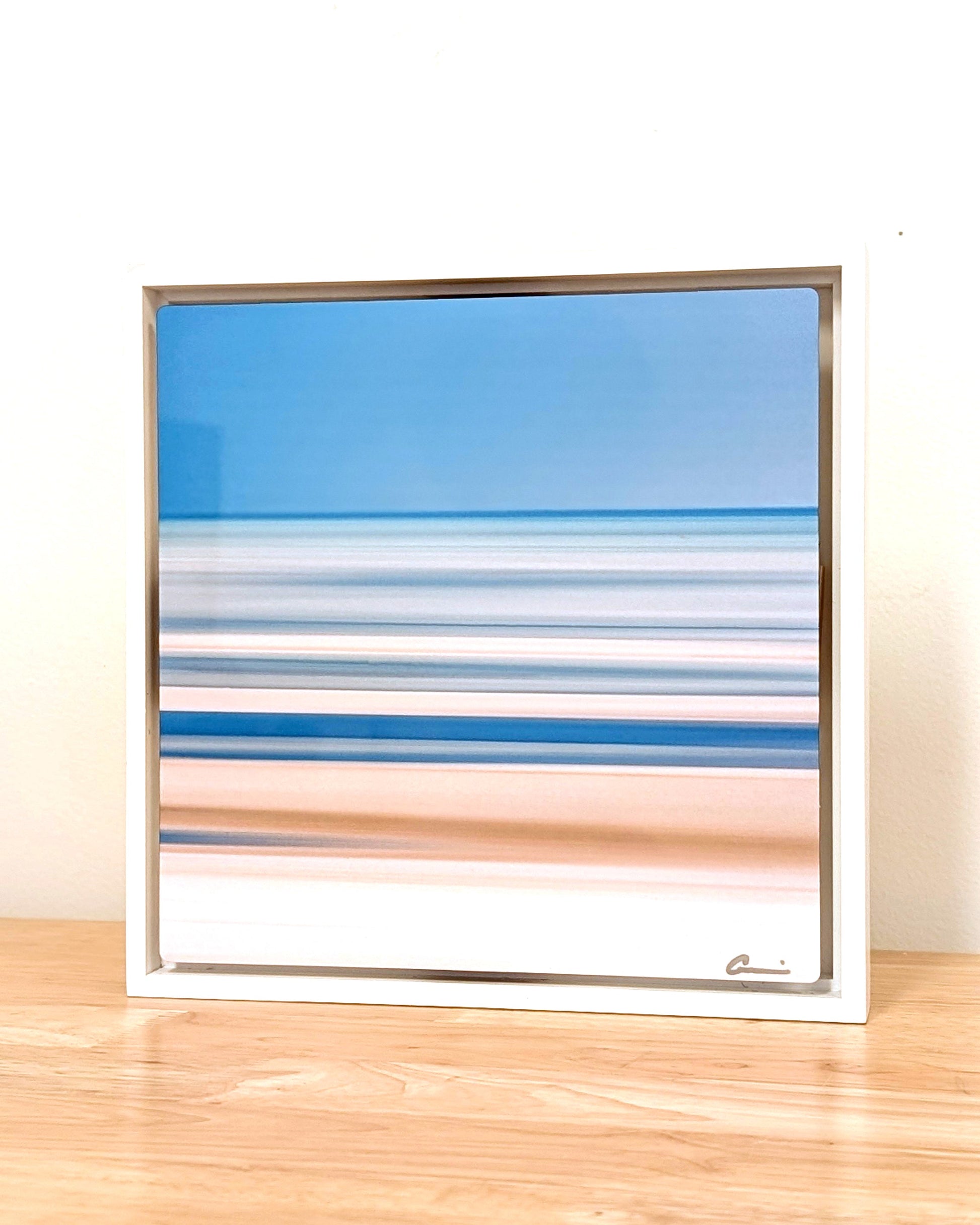 8x8 "Skaket Blue" Float Framed Metal (in White) - Allie Richards Photography