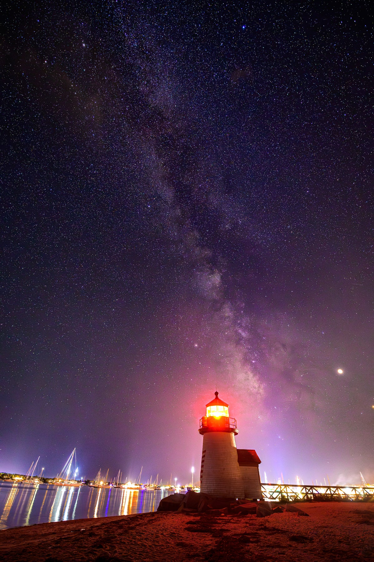 Night at Brant Point Light