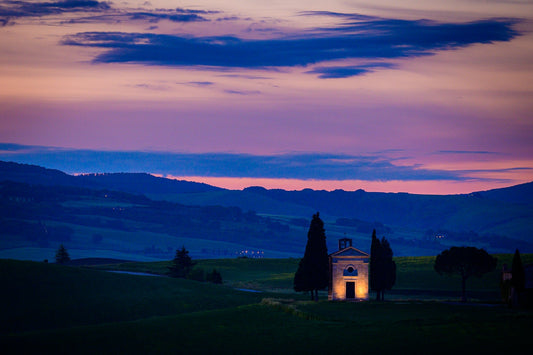 Blue Hour at the Chapel - Allie Richards Photography