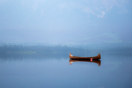 Canoe in the Mist - Allie Richards Photography