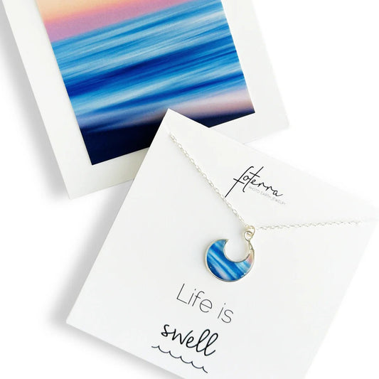 Coast Guard Morning Mini Wave Necklace - Allie Richards Photography