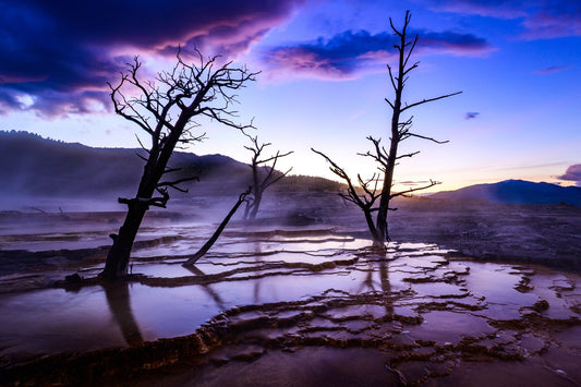 Darkness over Mammoth Hot Springs - Allie Richards Photography