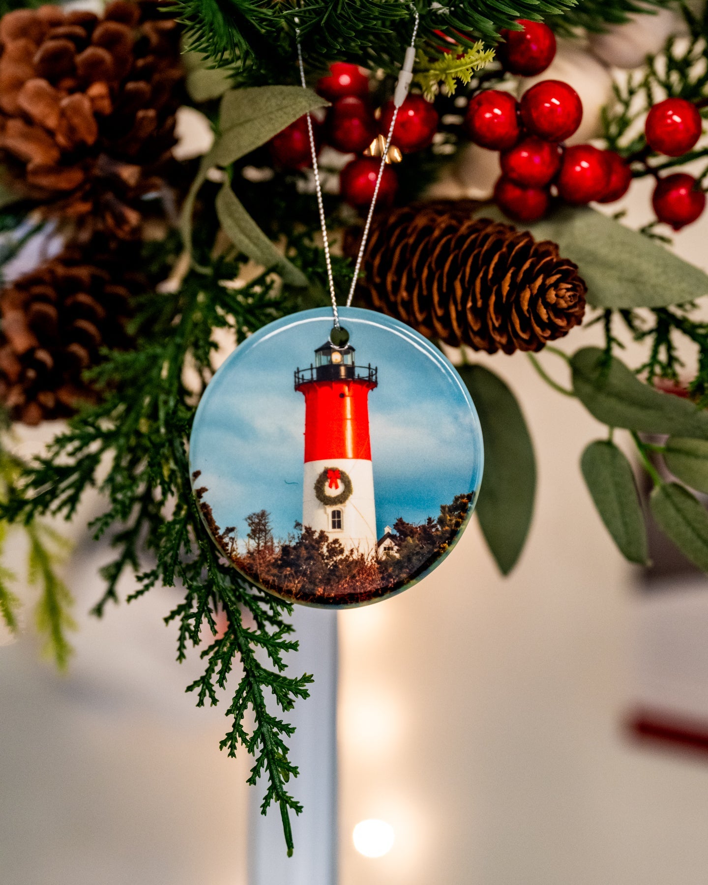 Nauset Light Wreath - Allie Richards Photography