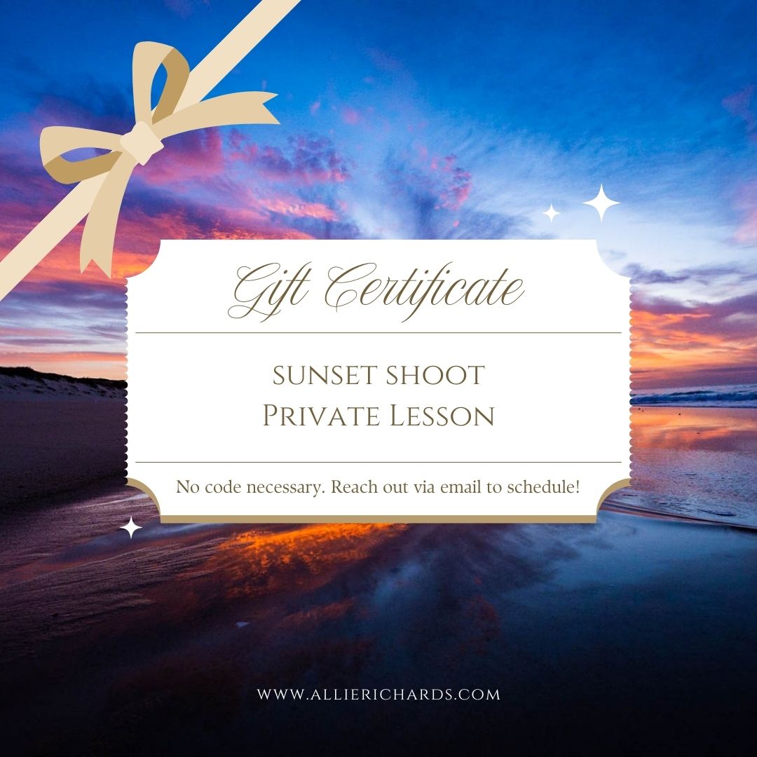 Sunset Guided Shooting Session - Allie Richards Photography