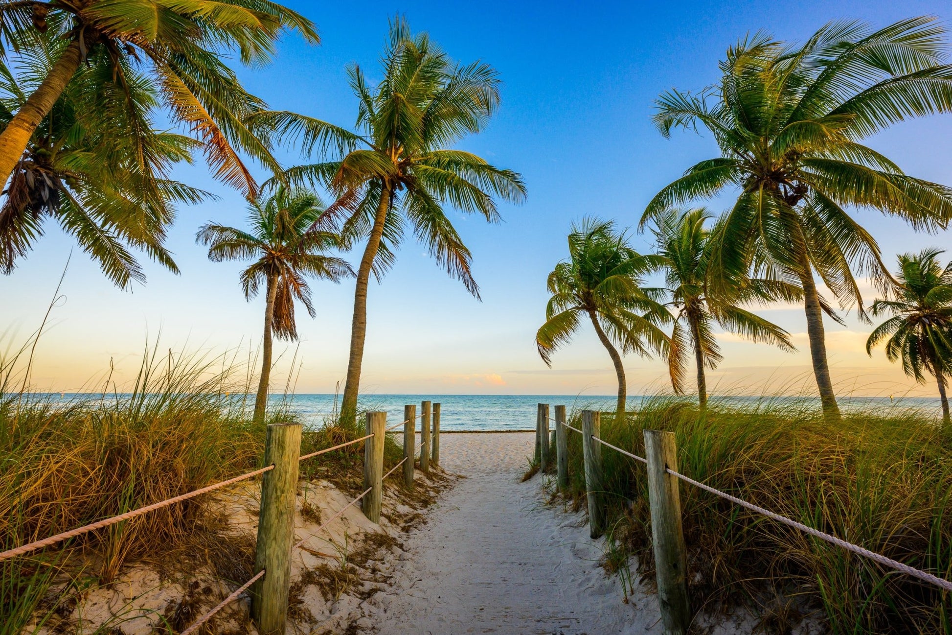 Sunset on Smathers Beach - Allie Richards Photography