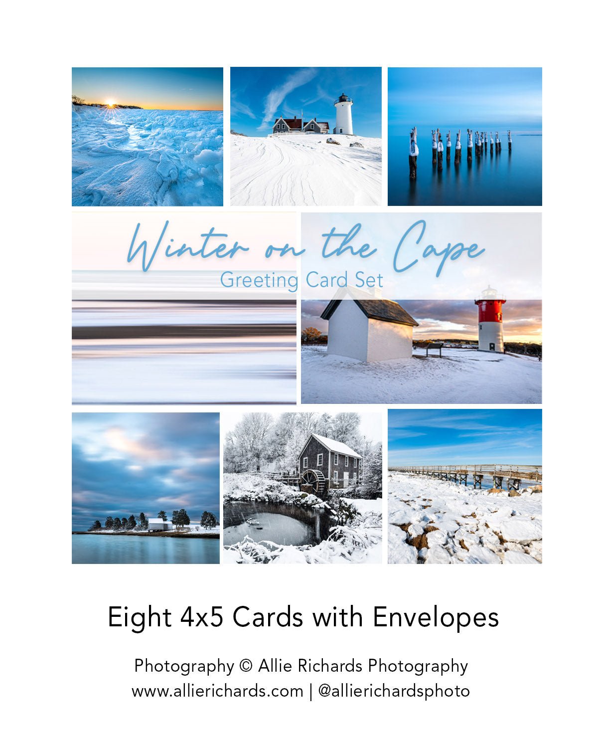 Cape Cod Holiday Card Set - Allie Richards Photography