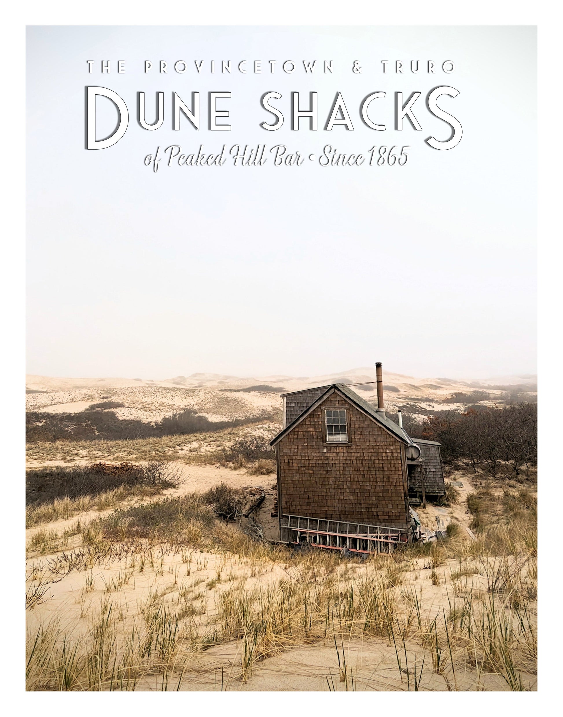 Foggy Day Dune Shacks Poster - Allie Richards Photography