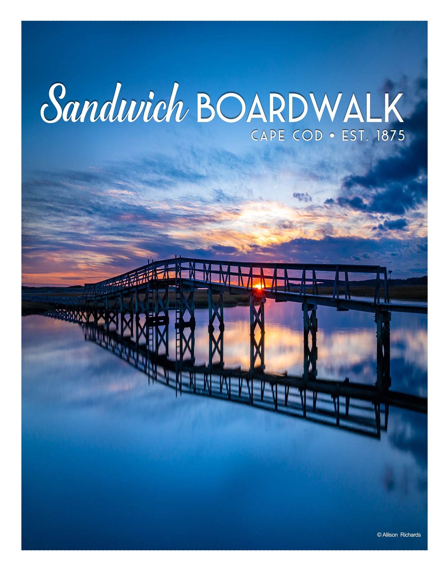 Sandwich Boardwalk Poster - Allie Richards Photography
