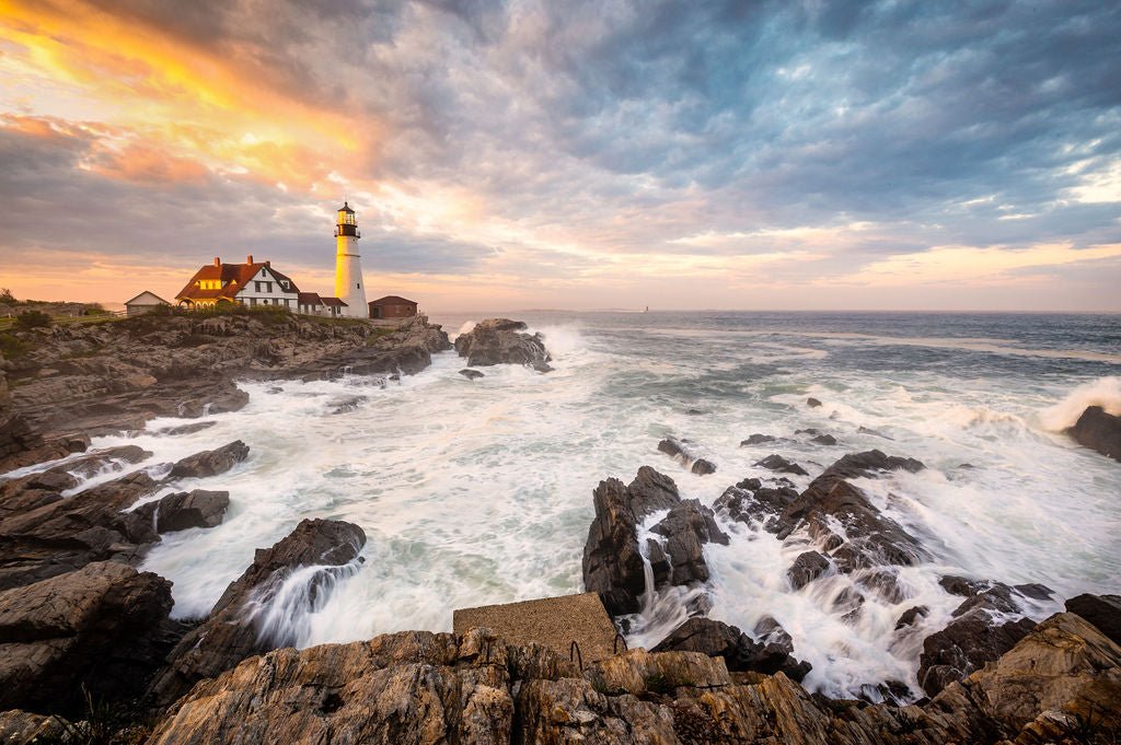 Surf & Sunset, Portland ME - Allie Richards Photography