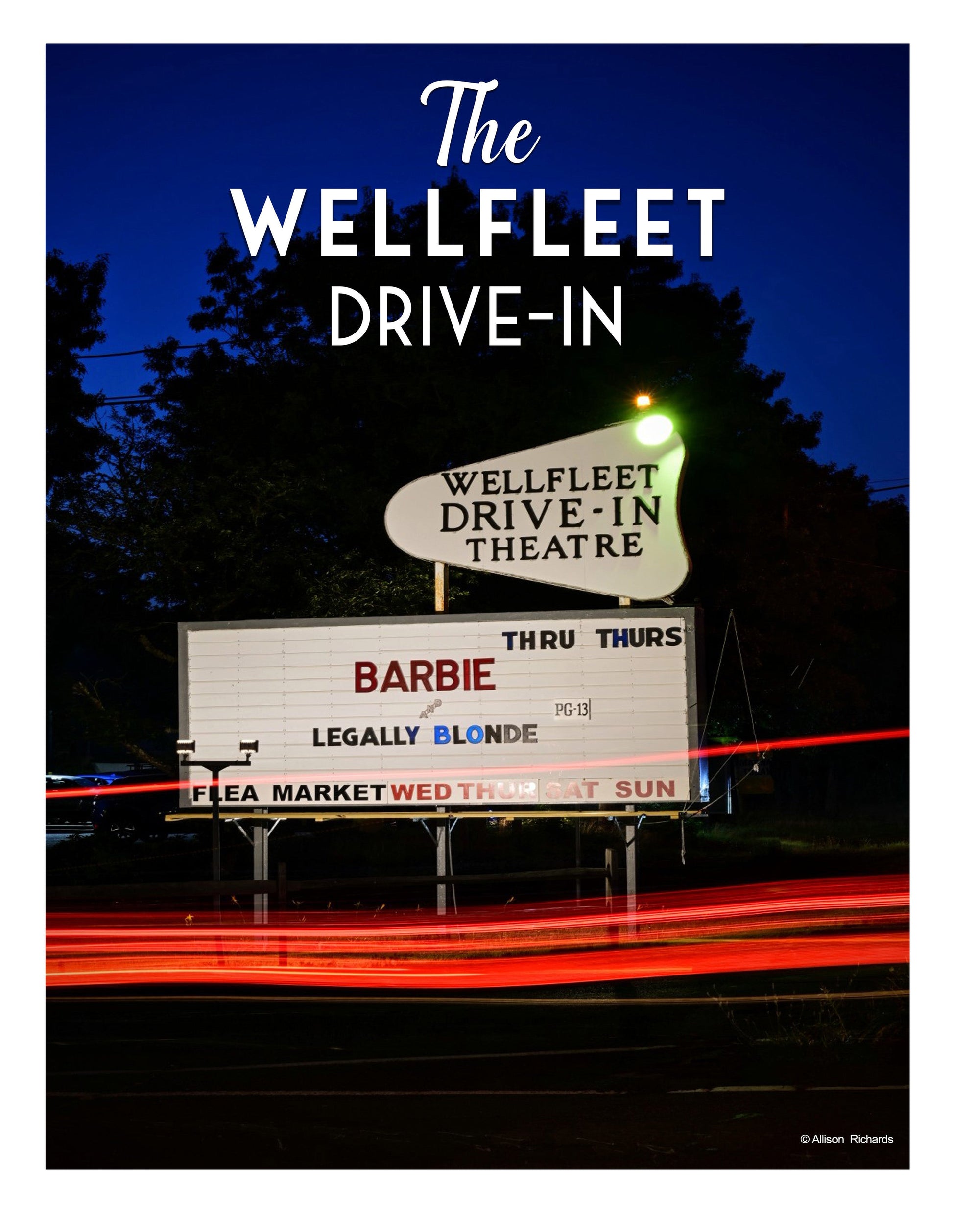 The Wellfleet Drive-In Poster - Allie Richards Photography