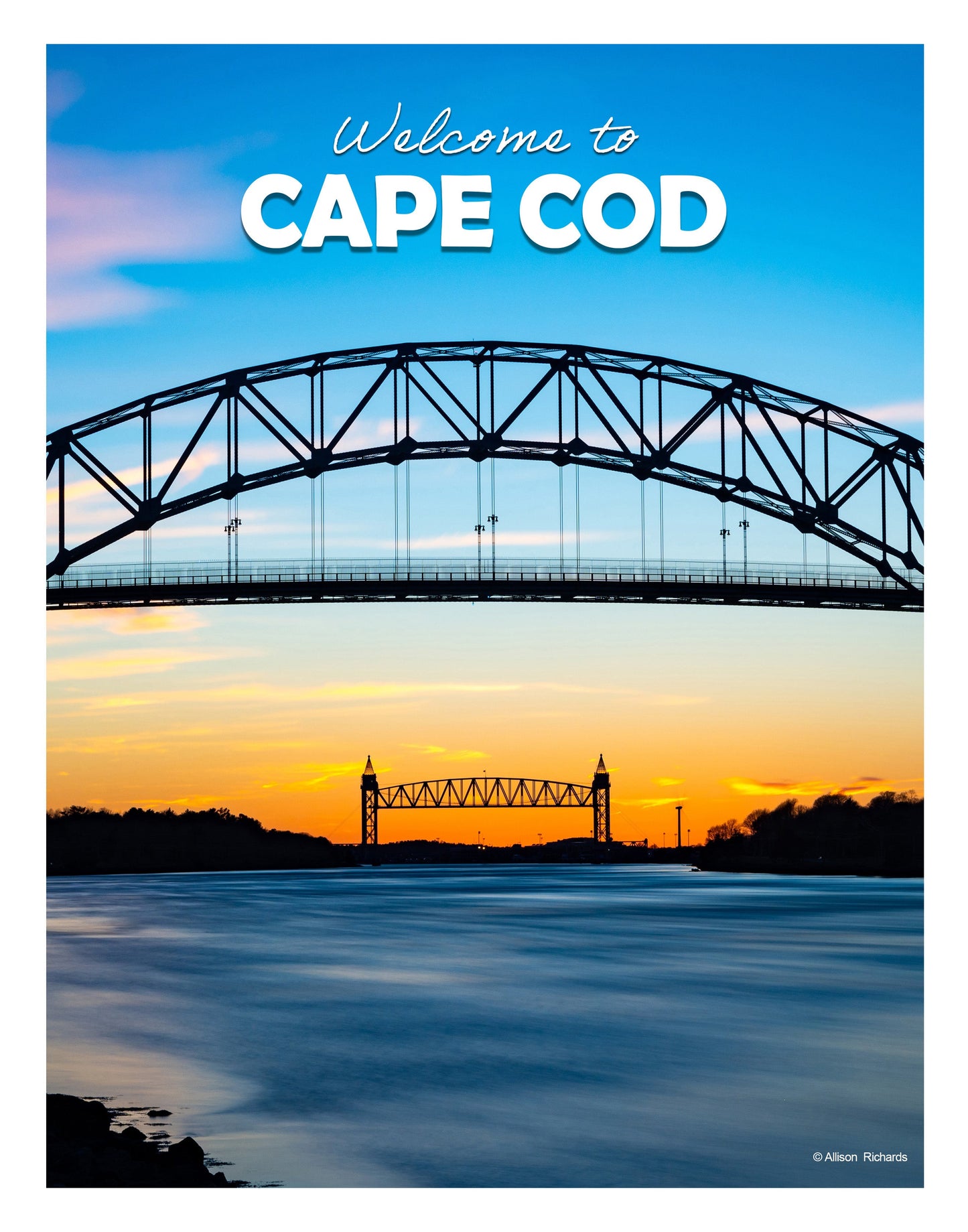 Welcome to Cape Cod Poster - Allie Richards Photography